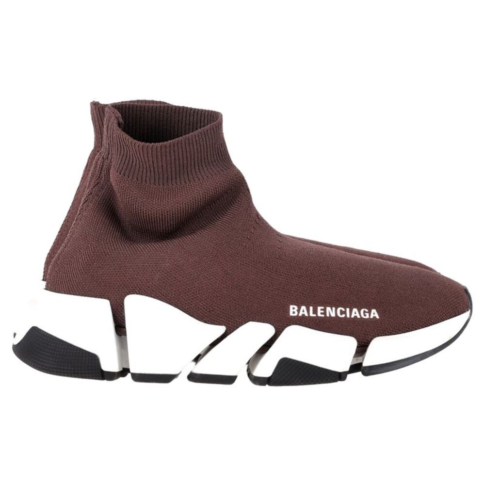 Balenciaga Speed 2.0 Sneakers in Brown Polyester